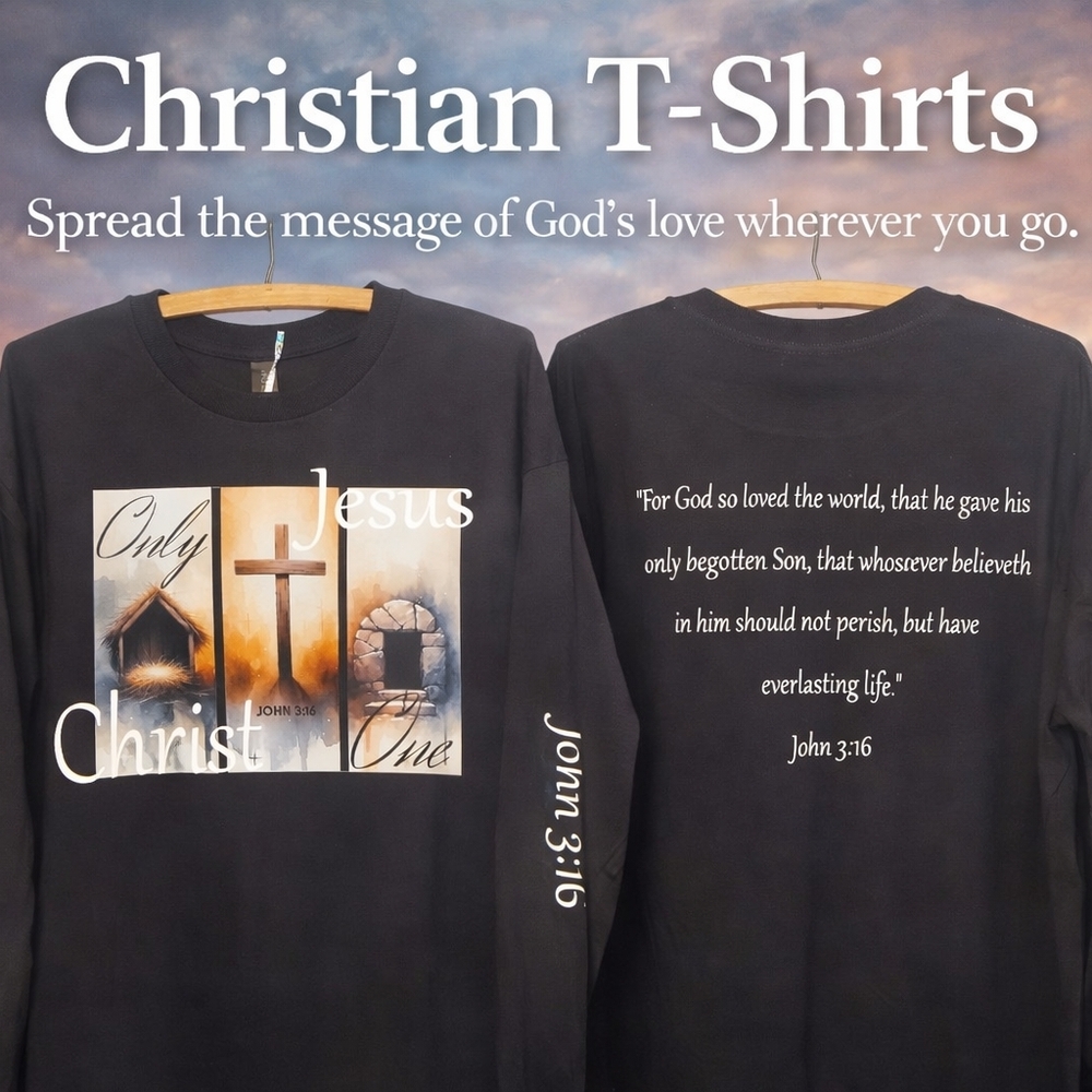 Christian T-Shirts Black Long Sleeve